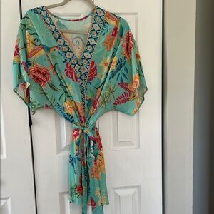 Floral Kimono Wrap Dress